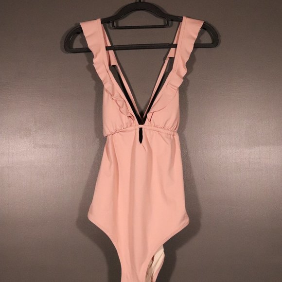 NWT  Eberjey X Revolve So Solid Grayson One Piece - Picture 5 of 12